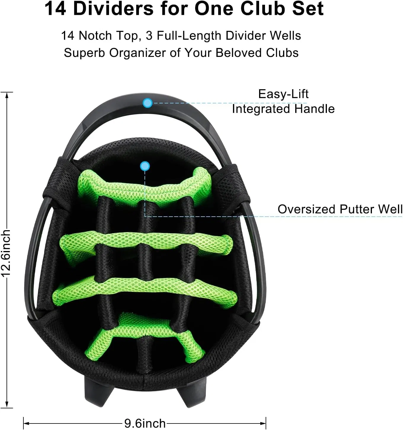 Golf Stand Bag with 7 Pockets