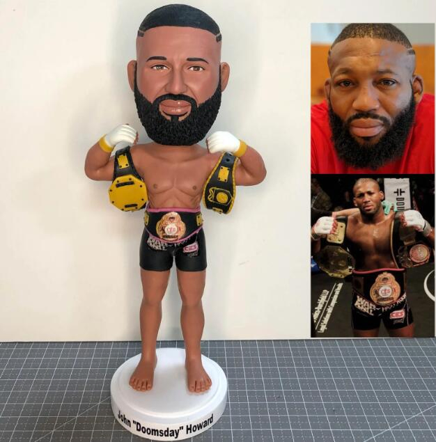 Custom Resin Boxer Bobble Head Muscle Men Figure Personalized Boxing Figurine
