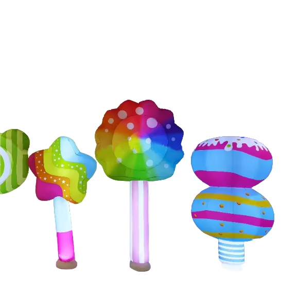 Colorful Giant Inflatable Lollipop Candy Balloon for Children's Day Decoration