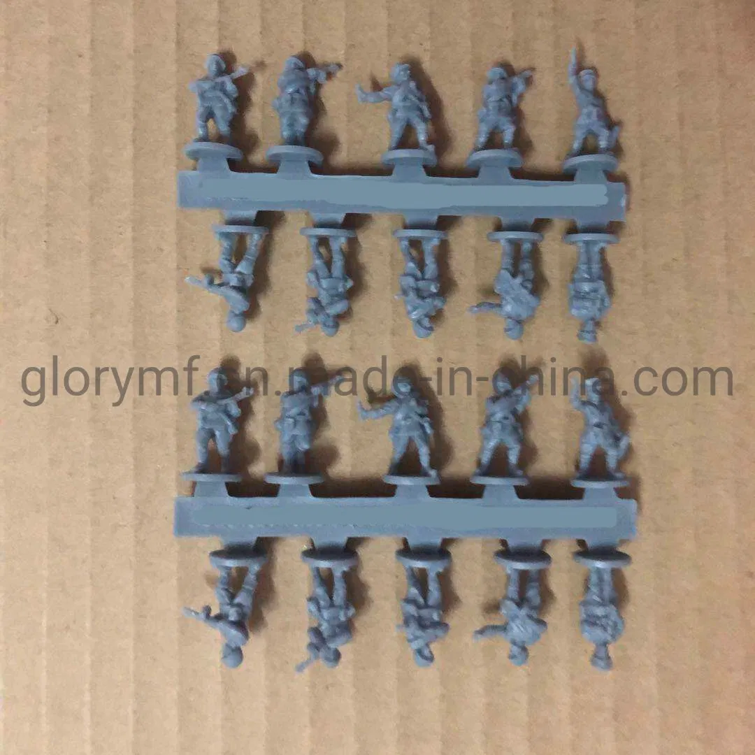 Custom PVC Sprue Game Human Soldiers PVC Miniature Fiugre for Board Game