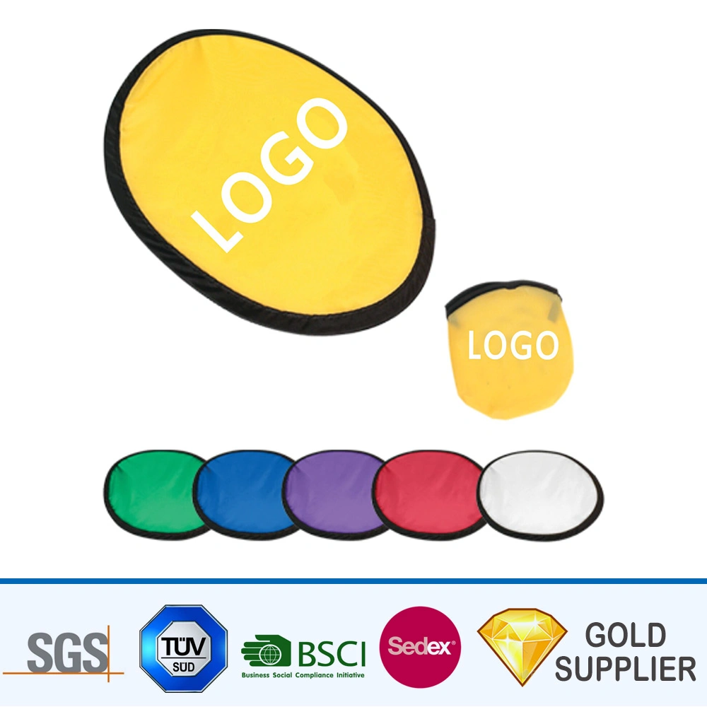 Wholesale Manufacturer Cheap Custom Blank Nylon Polyester Fabric Outdoor Game Toy Disc Colorful Printing Foldable Flying Dog Pet Frisbee for Promotion