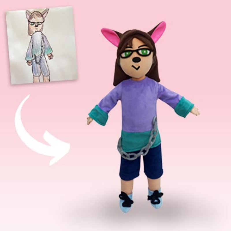 Cartoon Monster Plush Keychain Bulk Custom Mini Plush Animal Toy