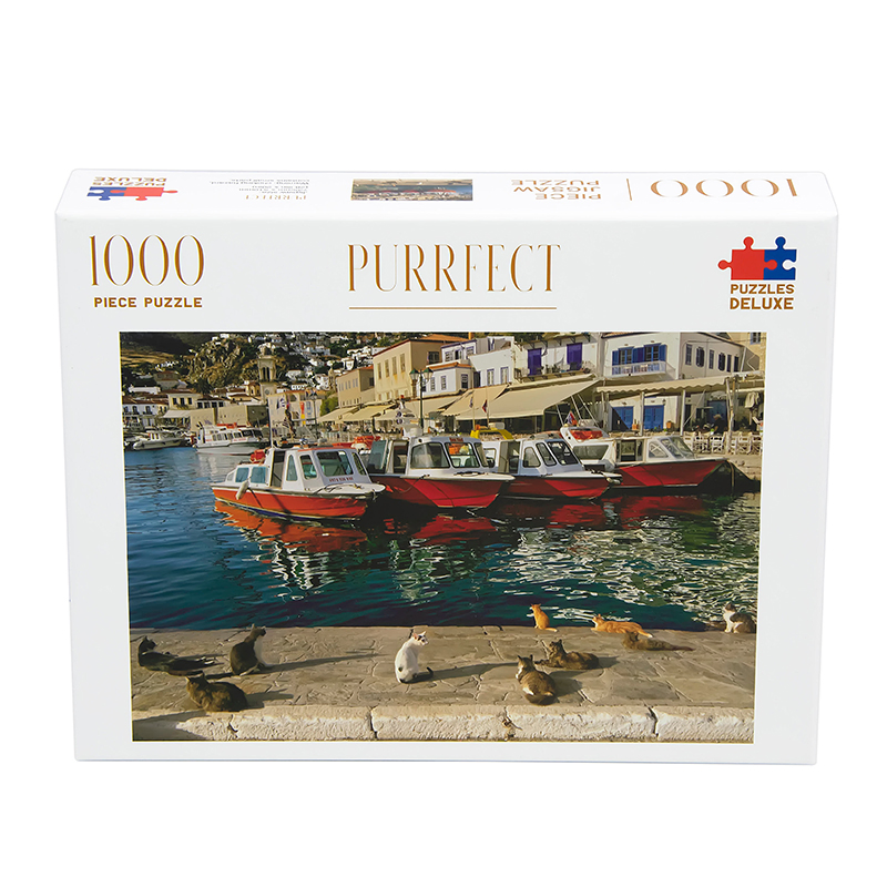 Sustainable Custom Varnished Pet+Eco-Friendly Paper Cardboard DIY Jigsaw Puzzle Toy Educational Game for Adults