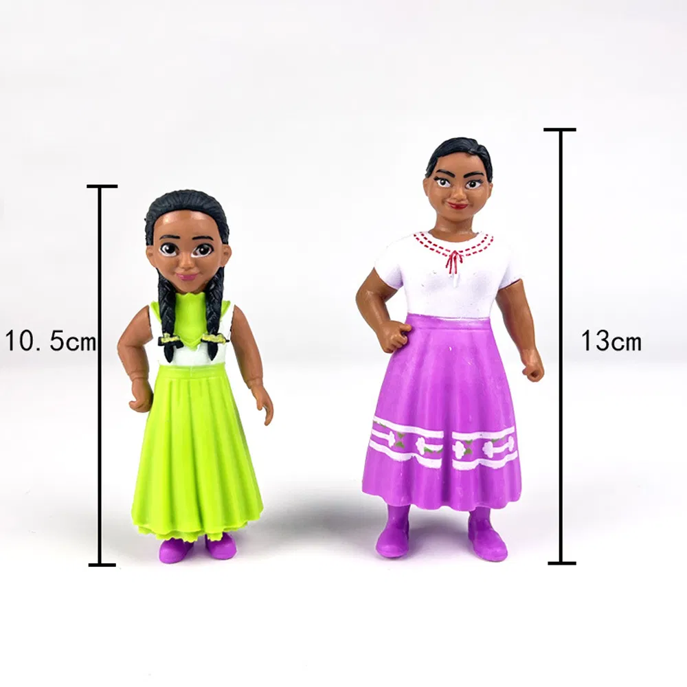 OEM/ODM Wholesale 3D Plastic PVC Famous Encanto Full House of Magic Movie Characters Princess Animals Miniature Anime Action Toy Cake Accessories Anime Figure