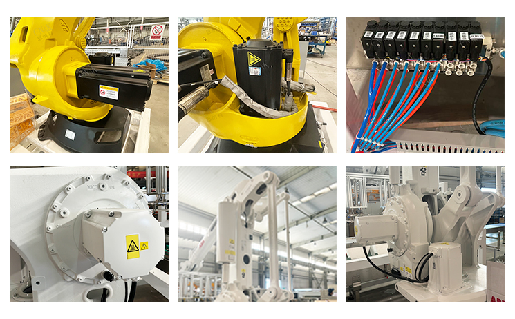 High Quality Industrial Automatic Robotic Arm Palletizing Machine for Cartons Bags Boxes