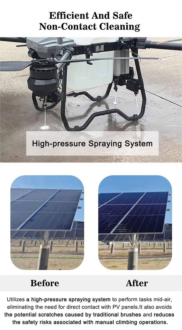 Advanced Solar Cleaning Drone