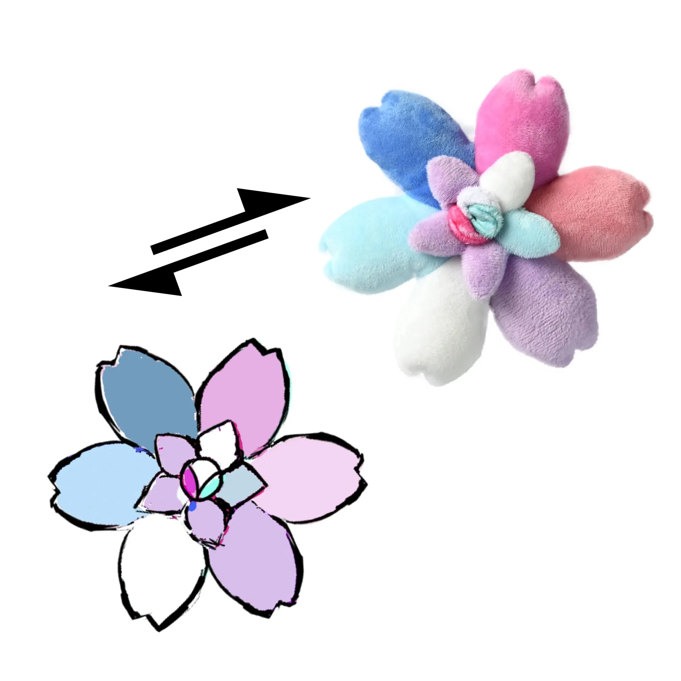 Vibrant Custom Plush Flower Cushion for Sofas and Decor