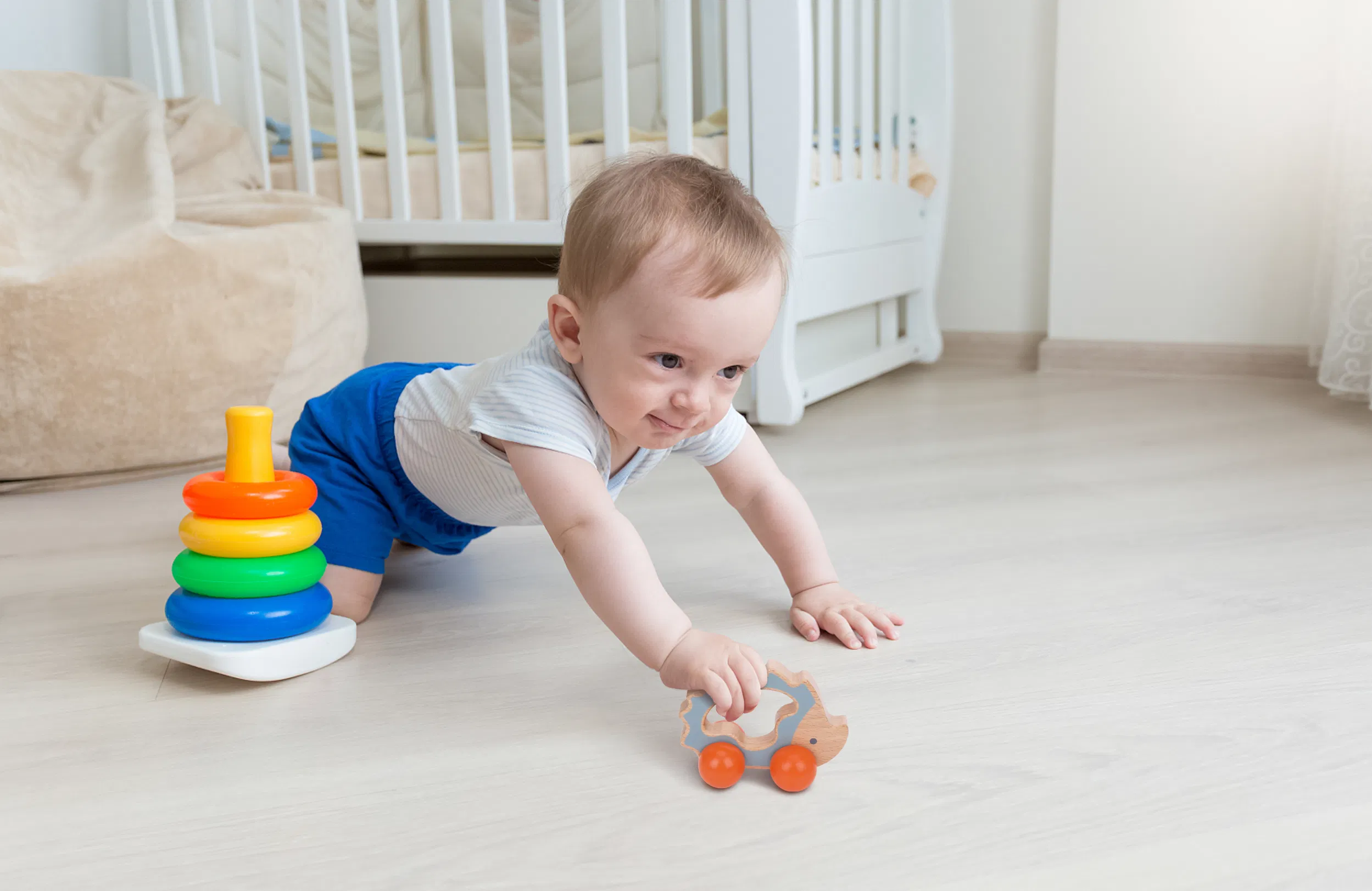 Early Educational Box Wooden Montessori Toy for Toddler 7-12 Months