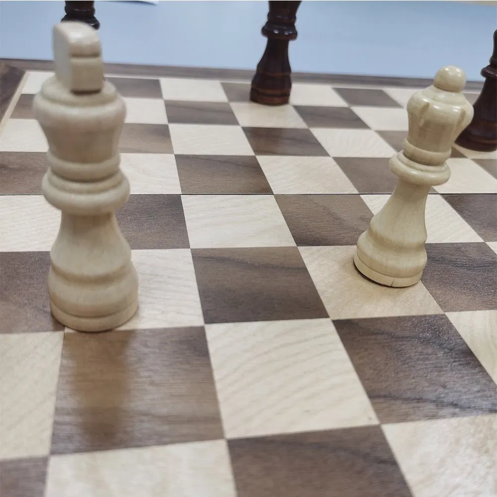 Classic Wooden Magnetic Chess Pieces with Elegant Design