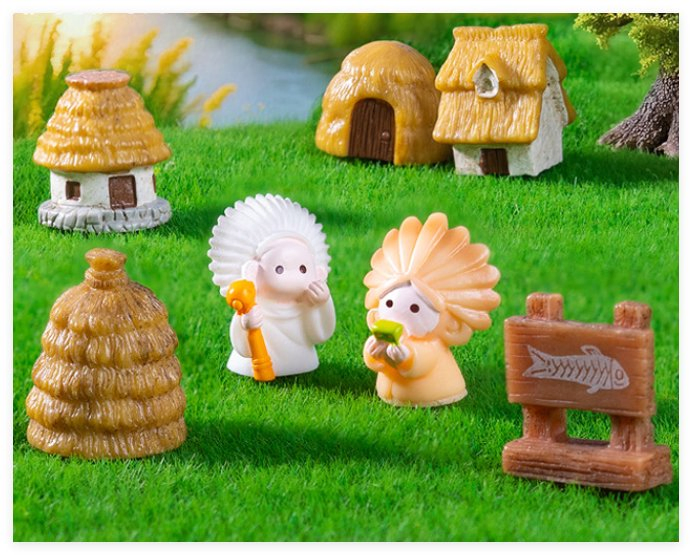 Custom Home Decor Resin Model Miniature House for Kids