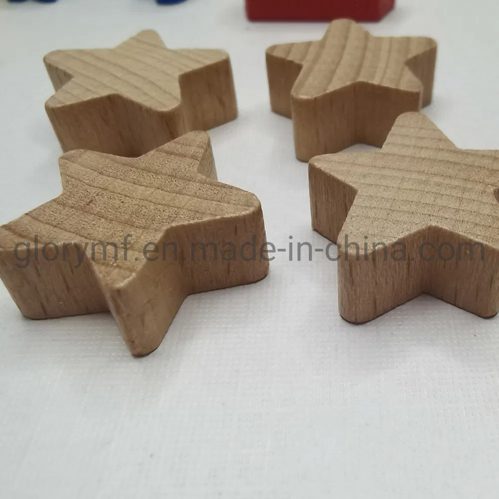 Multicolor Accessories Game Token Piece Board Game Piece Wood Stars