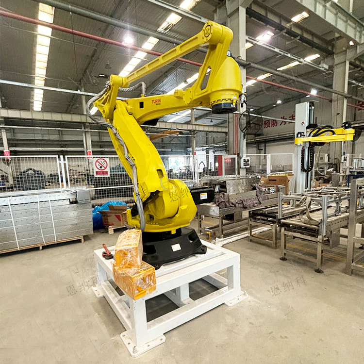 High Quality Industrial Automatic Robotic Arm Palletizing Machine for Cartons Bags Boxes