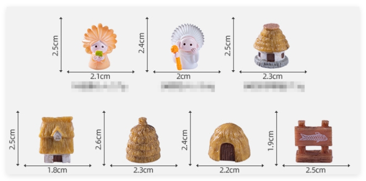 Custom Home Decor Resin Model Miniature House for Kids