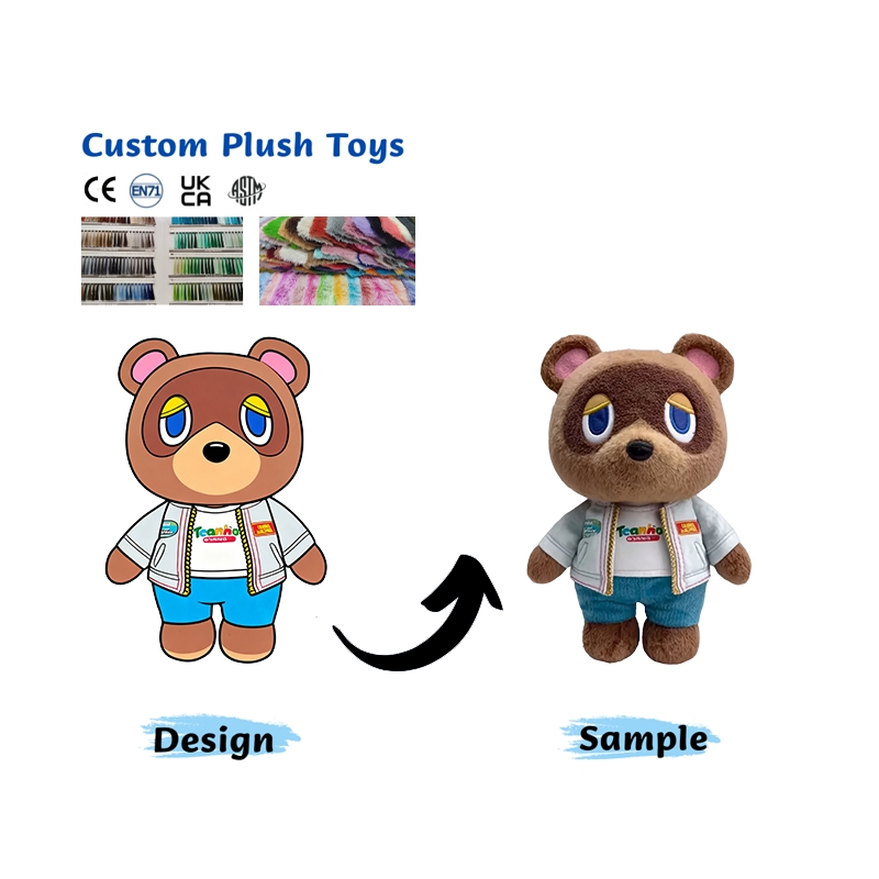 Custom Plush Toy Cute Stuffed Animal Emo Teddy Bear Toys