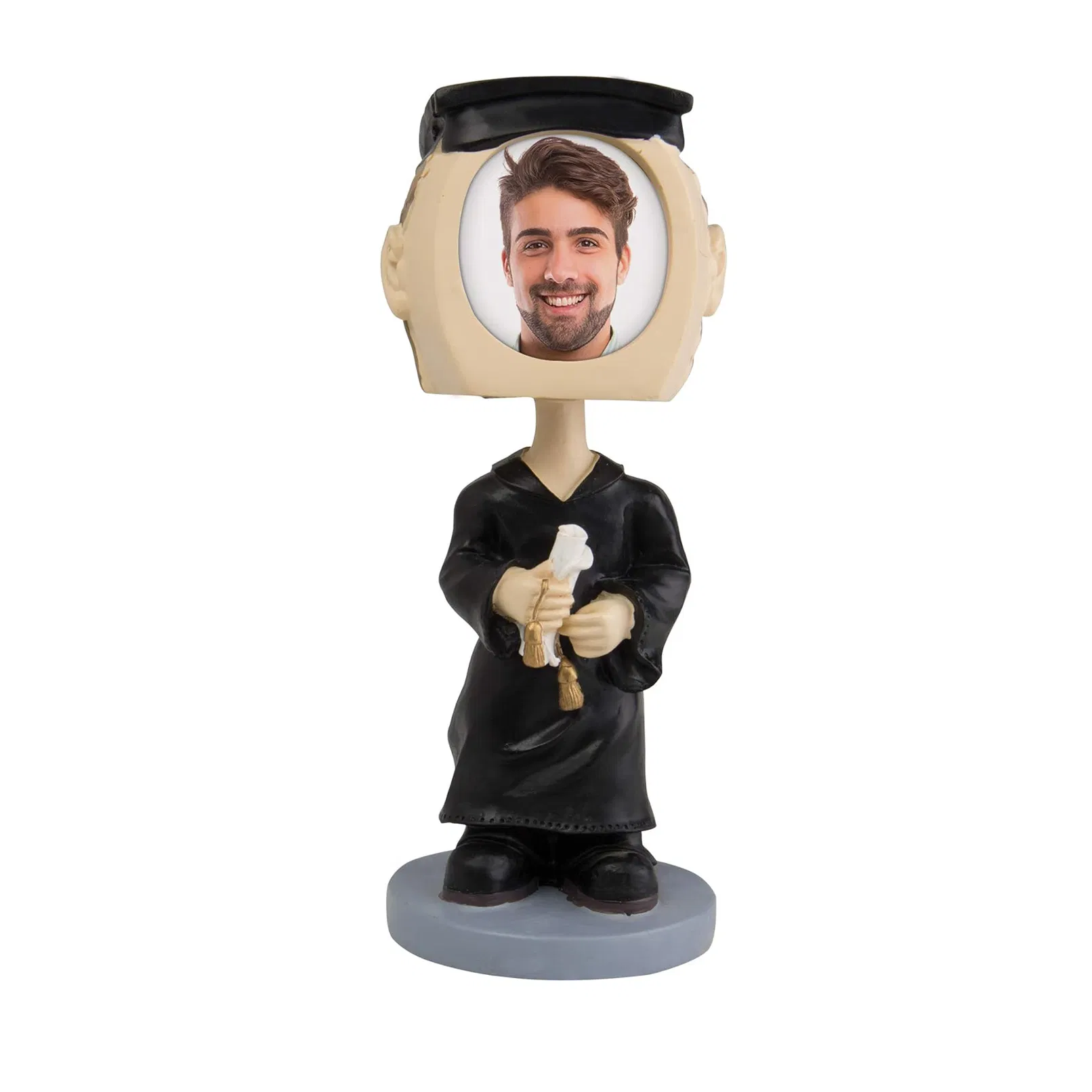 Custom Bobble Head Figurine Photo Frame Personalized Gift for Graduation