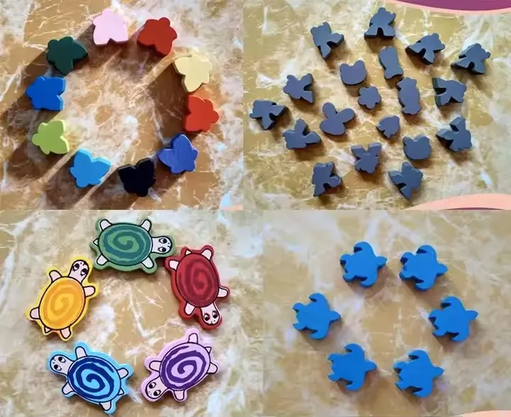 Wholesale Wooden and Acrylic Variety Shape Chess Board Game Pawn Pieces