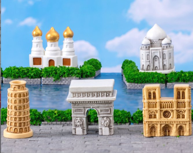 Fairy Figurine Garden Miniatures Architecture Worldwide Building House Cartoon Toys for Children