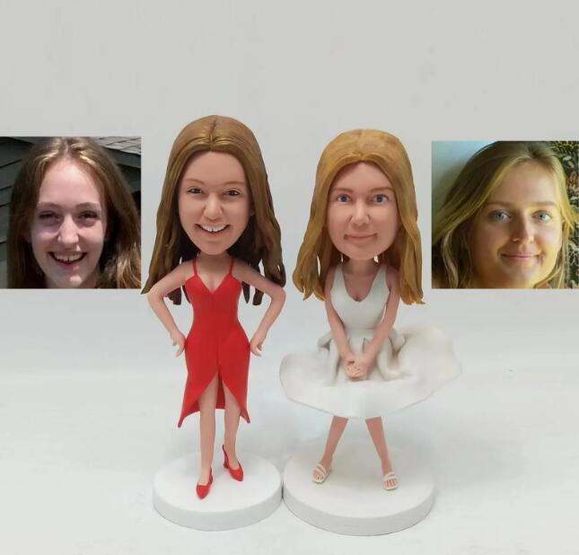 Creative Resin Custom Cheerleader Bobble Head Personalized Figurine Gifts