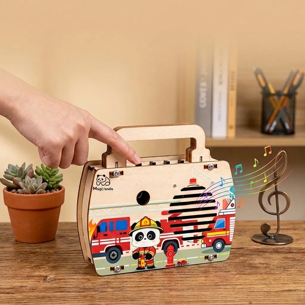 Wooden Voice Recorder DIY Kit Stem Educational Toy for Kids Play