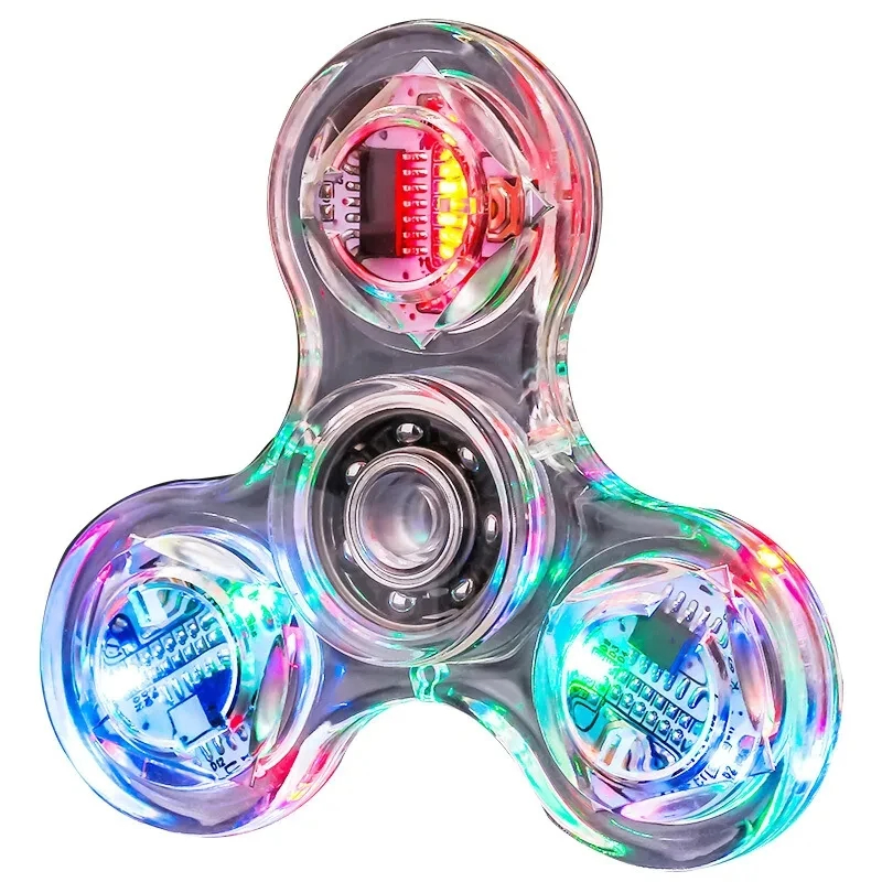 LED Light up Fidget Spinner Halloween Thanksgiving Goodie Bag Stuffers Glow in The Dark Sensory Toys
