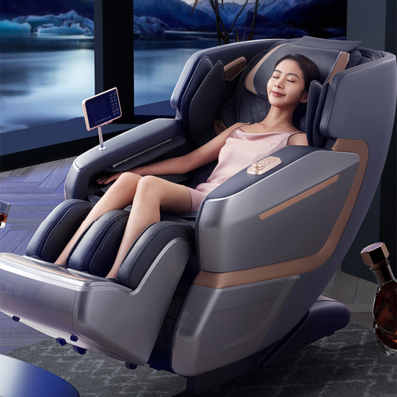 Beating Movement Zero Gravity PU Leather Chair Full Body Airbag Blood Circulation Massage Chair