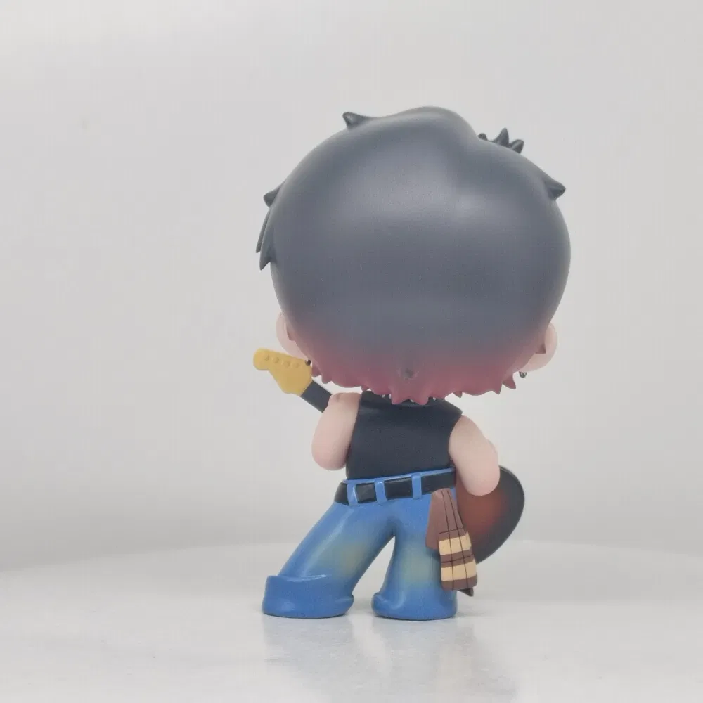 New Arrival Custom Art Figurine Cartoon Anime Figure 3D Toy Pop Vinyl Figure Toy Guitar Character Design