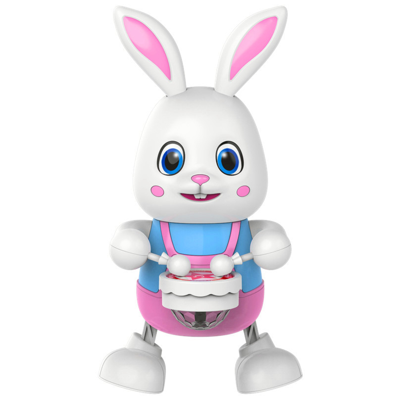 15+ Years Factory Funny Dancing Rabbit Lovely Action Figure with Music and Light for Kids for Easter Gift
