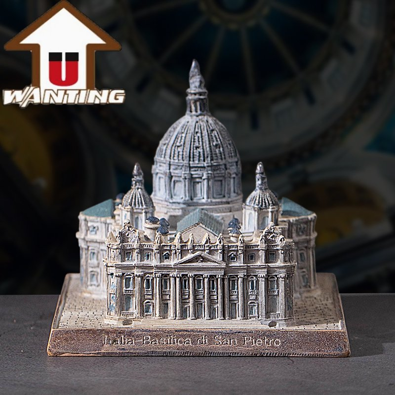 Personalized Custom Logo World Famous Building Resin Miniature 3D Model Tourist Souvenir