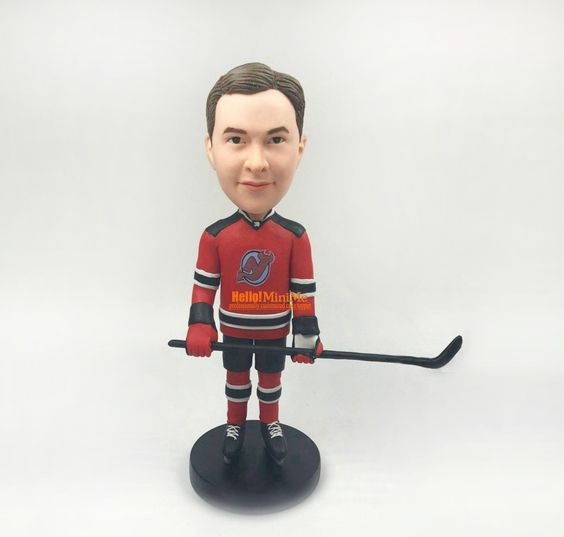 Customized Ice Hockey Bobblehead Figures Doll Bobble Head Player