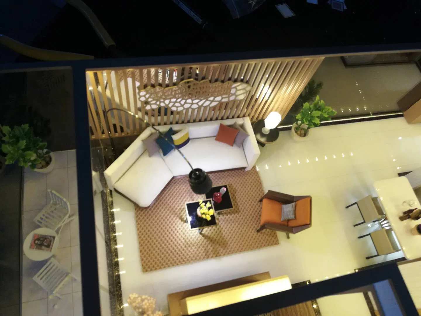 3D Design Interior Layout Miniature Scale Model with Lighting Display