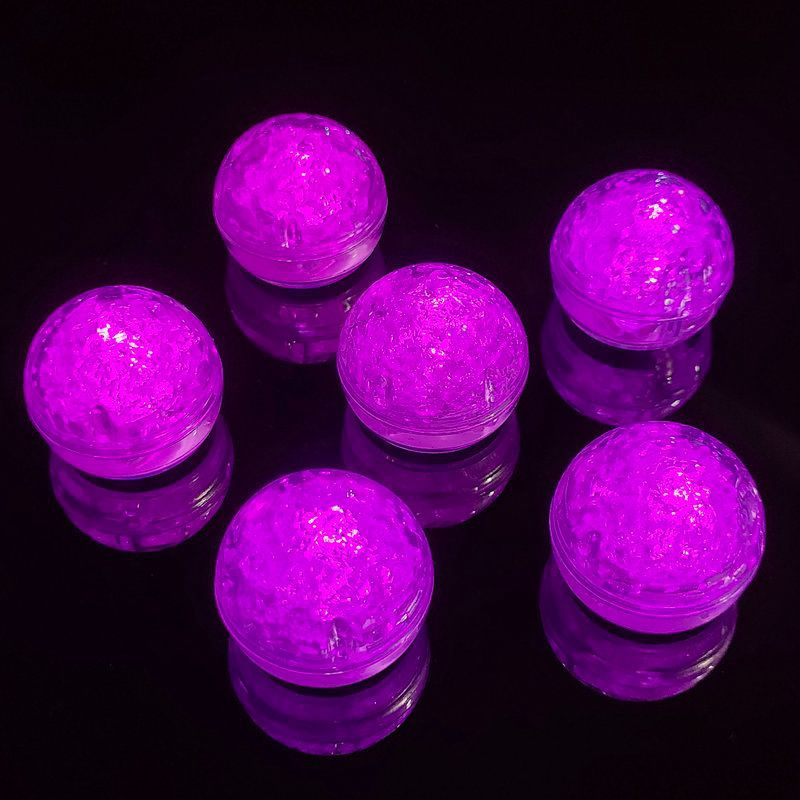 Round Ball LED Light up Ice Ball Cube Flashing Glow in The Dark for Bar Club Drinking Party Wine Wedding Decoration