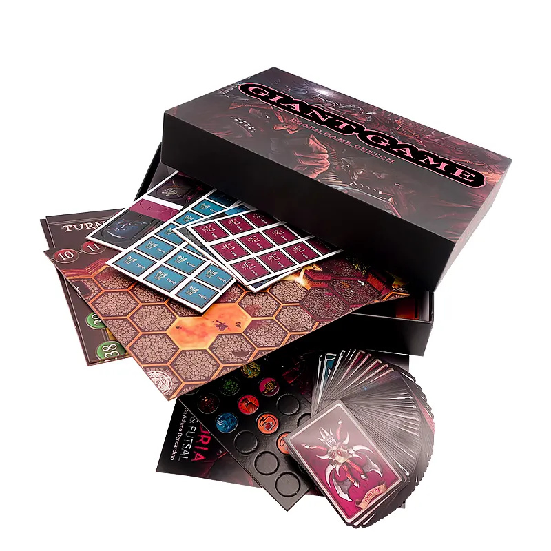 Custom Design Foldable Multi Arcade Game Board Blank Board Game Manufacturer Board Game Pieces for Family