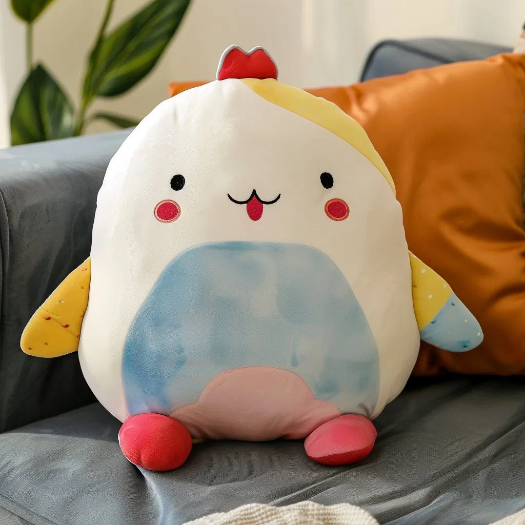 Custom Original Design Cute and Animal Plush Colorful Bird Cartoon Plush Toy