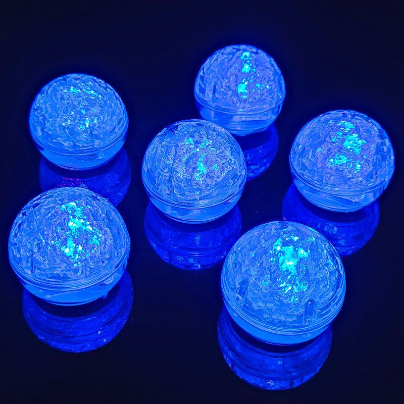 Round Ball LED Light up Ice Ball Cube Flashing Glow in The Dark for Bar Club Drinking Party Wine Wedding Decoration