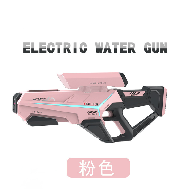 Integrated Electric Water Gun with Automatic Water Absorption to Grab Children's Summer Large Capacity Water Splashing Festival Water Gun Toy