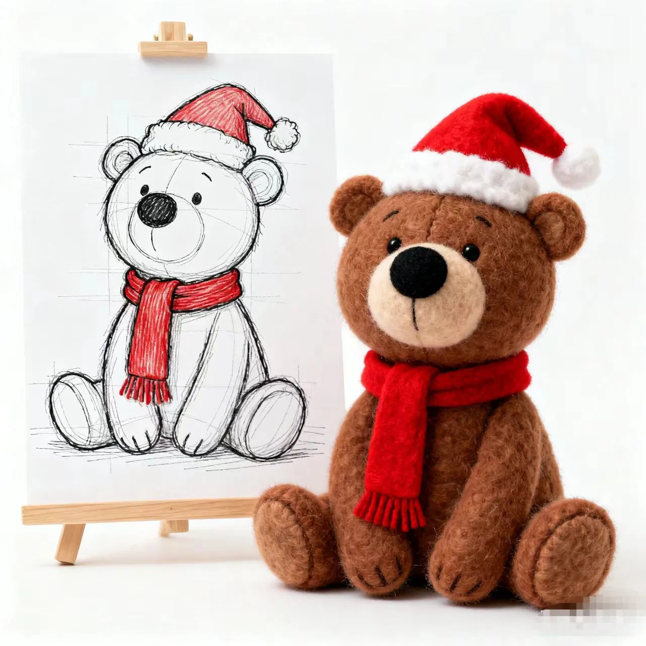 Custom Plush Toys Christmas Series Super Soft Plush Teddy Bear Plush Toy Children's Environmentally Friendly