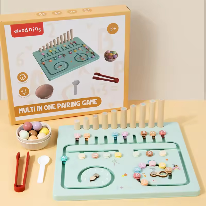 Sustainable Eco-Friendly Wooden Multi-Functional Montessori Arithmetic Wood Board Other Education Toys