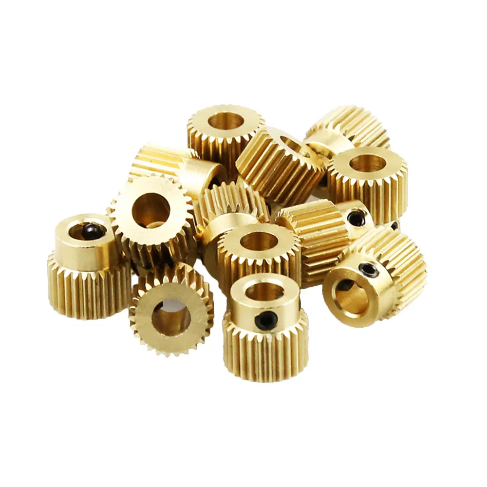 Custom Made Precision 32 64 Tooth Module 2 DC Motor Drive Small Brass Bronze Mini Miniature Micro Spur Gear for 3D Printer