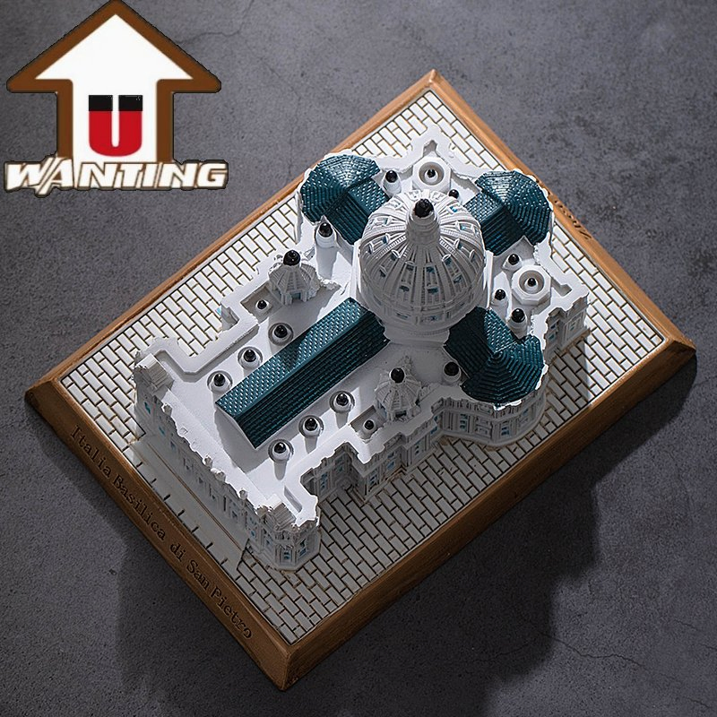 Personalized Custom Logo World Famous Building Resin Miniature 3D Model Tourist Souvenir