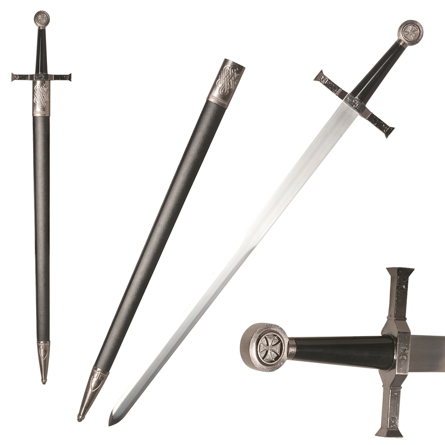 Exquisite Silver Decoration Stainless Steel Blade Cosplay Replica Sword for Anime Conventions