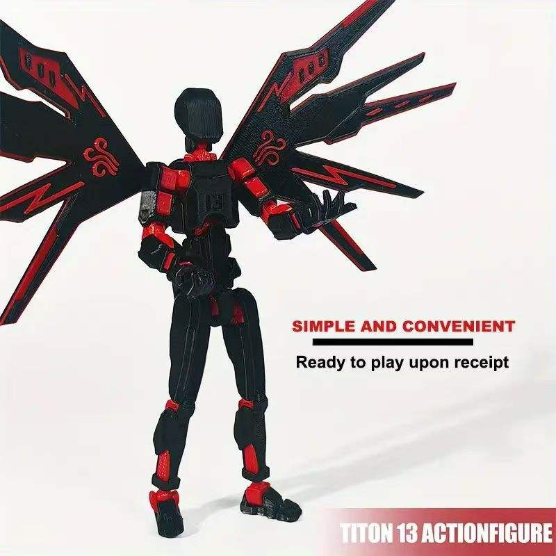 3D Printed T13 Robot Movable Action Figure No Assembly Required
