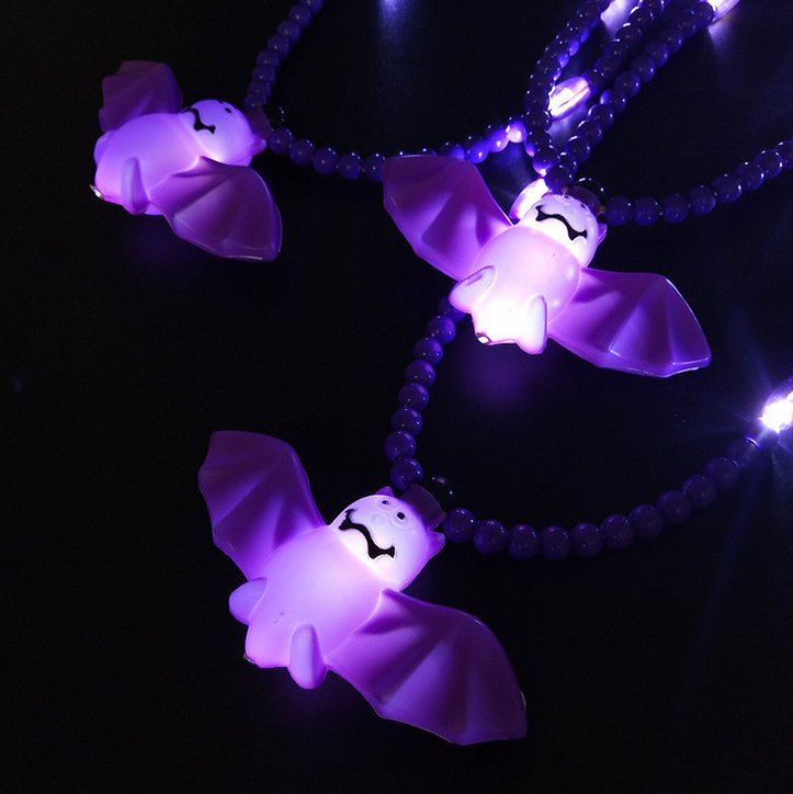 LED Glow in The Dark Mardi Gras Beads Necklace Light up Necklace for Party Decoration
