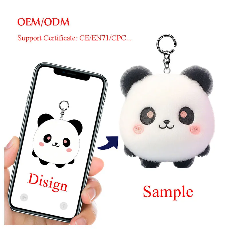 Panda Plush Keychain