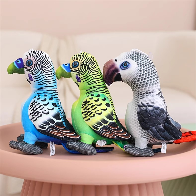 Parrot Dolls Pillow Realistic Parrots Custom Dolls Stuffed Plush Animal