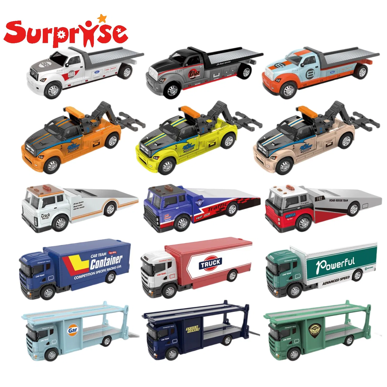 Diecast Alloy Construction Truck Engineering Vehicle Kids Inertia Diecast Model Toy Car