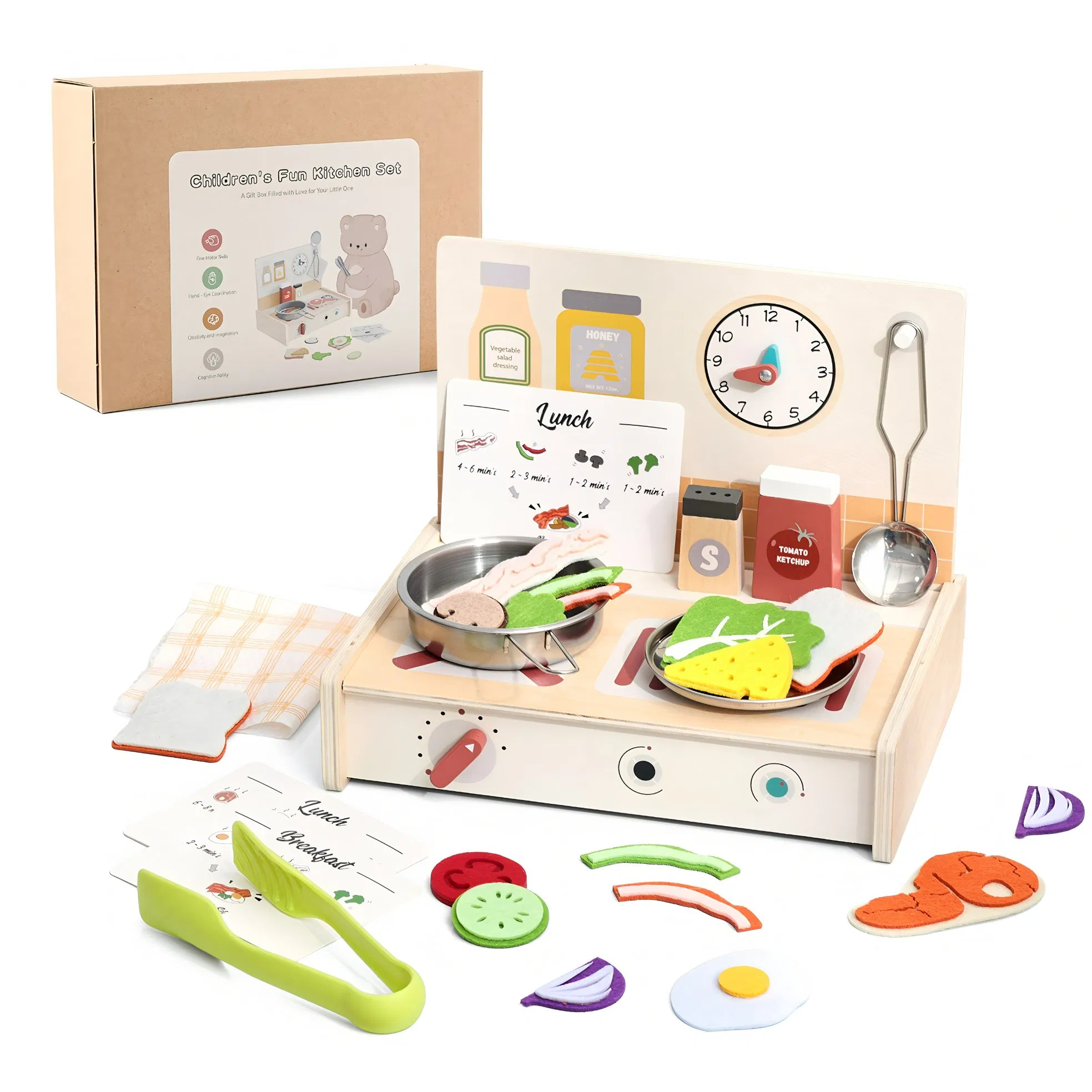 Brinquedos Infantis Wholesale Educational Cheap DIY Plaything Children Toy Kids Montessori Baby Sensory Juguetes Montessori Wooden Pretend Play Kitchen Toys