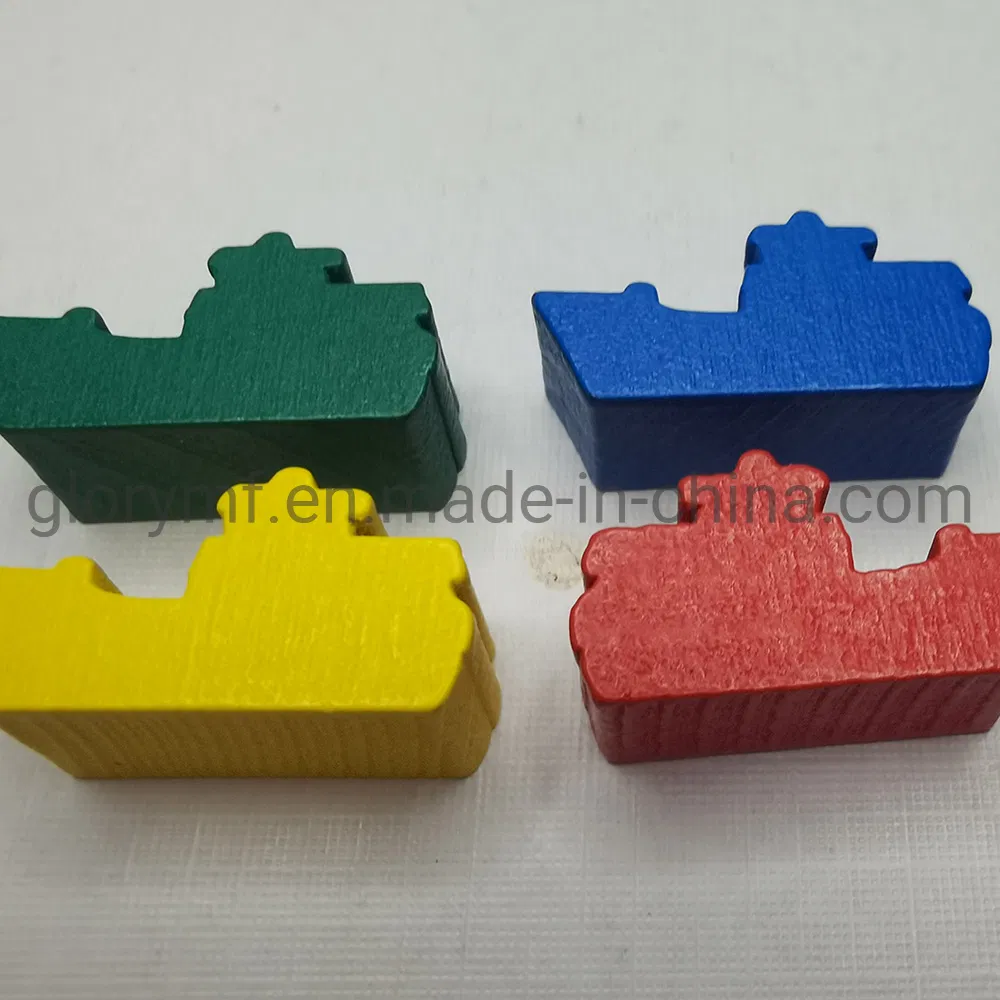 Educational Game Animal Shape Piece Playing and Small Wood Pieces