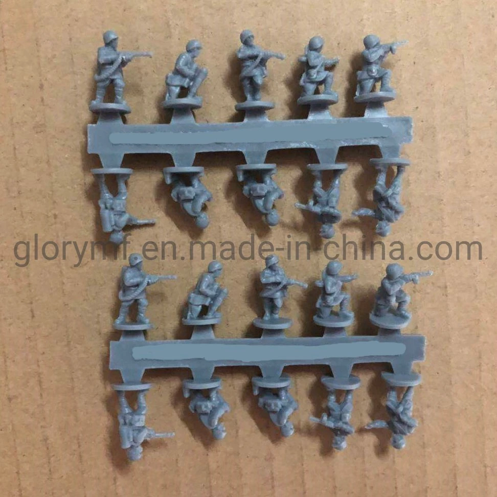 Custom PVC Sprue Game Human Soldiers PVC Miniature Fiugre for Board Game