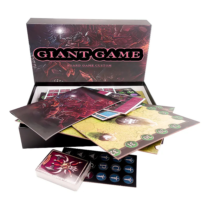 Custom Design Foldable Multi Arcade Game Board Blank Board Game Manufacturer Board Game Pieces for Family