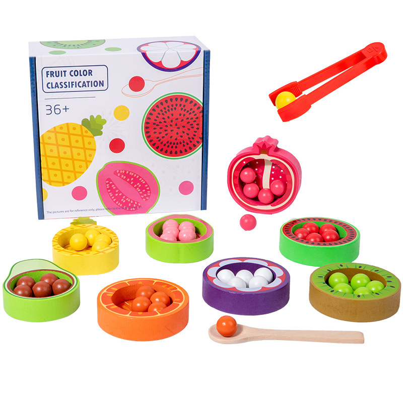 Wooden Fruit Classification Educational Toys Board Game